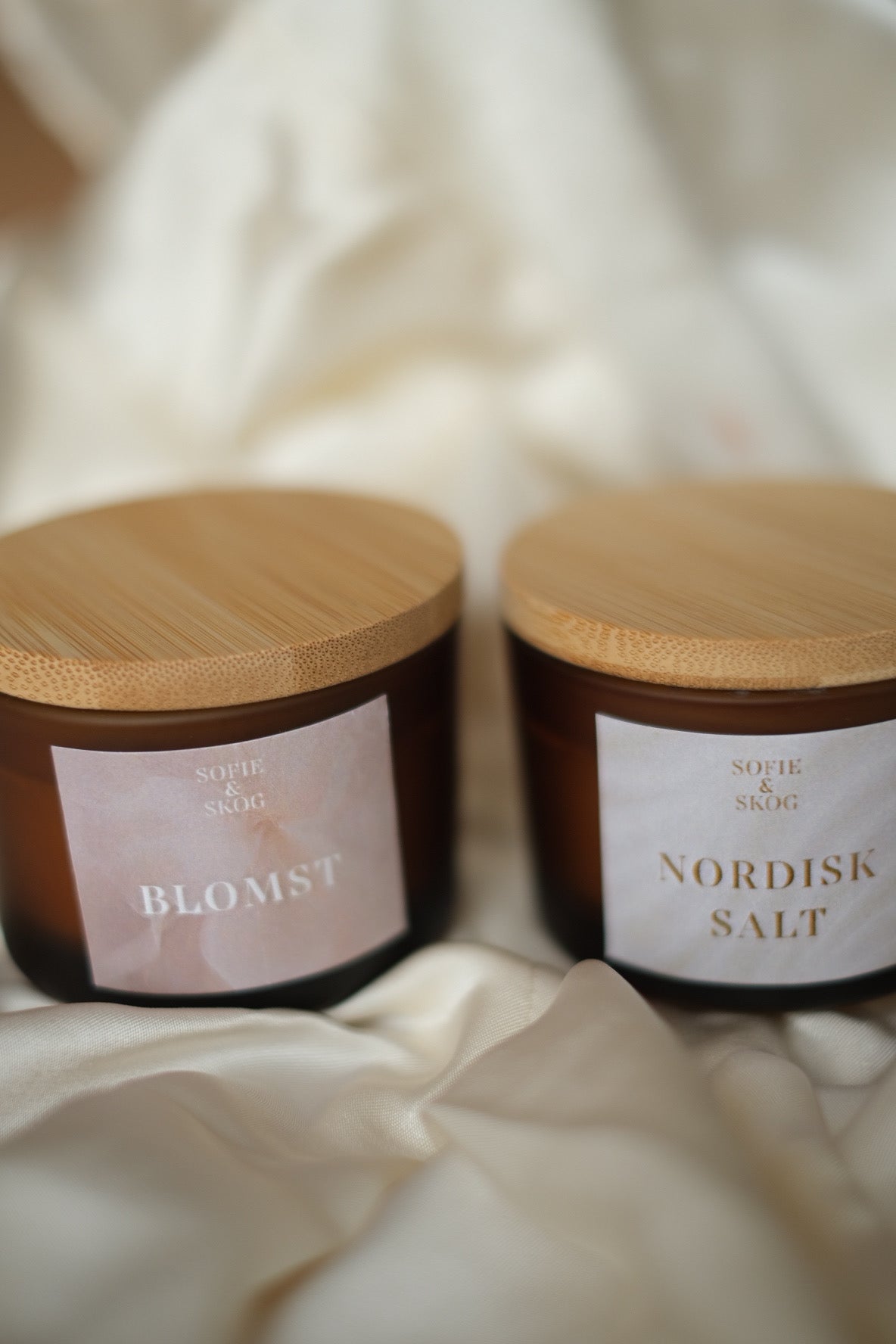 Duftkerzen Set Blomst und Nordisk Salt