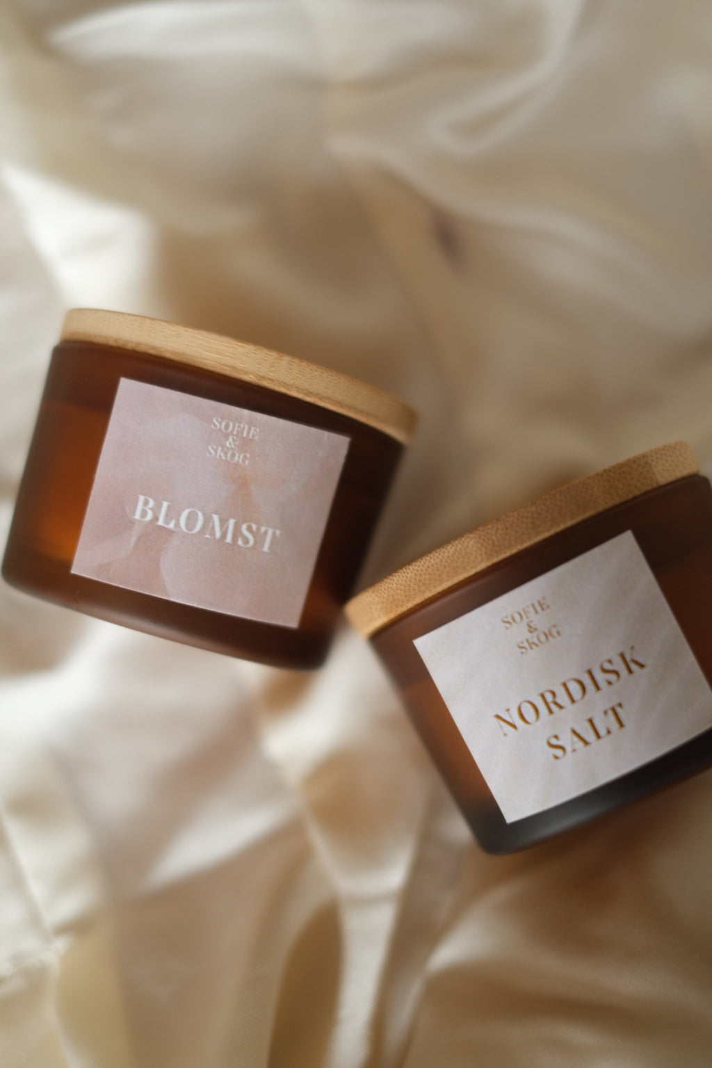 Duftkerzen Set Blomst und Nordisk Salt