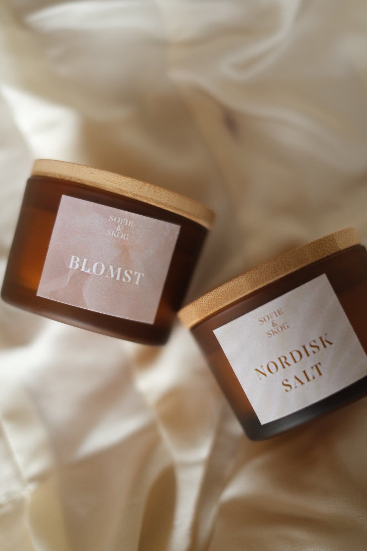 Duftkerzen Set Blomst und Nordisk Salt
